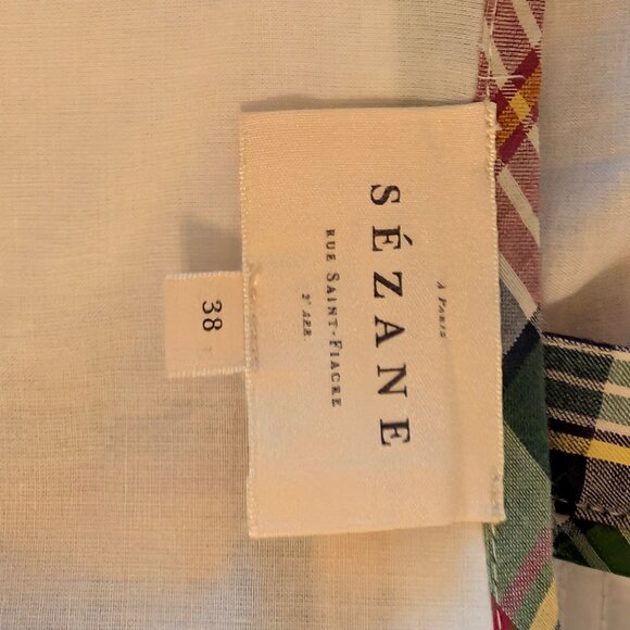 🩷 Sézane Robe Loisa Patchwork Button Up Belted Maxi Dress 🩷 - Picture 9 of 9